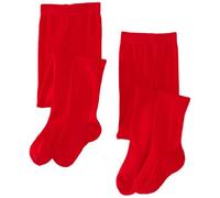 PEX Cotton Soft Sunset 2 Pairs Girl's Tights Red 9-11