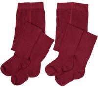 PEX Cotton Soft Sunset 2 Pairs Girl's Tights Wine 9-11