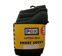 Pex Girl's/Boy's Award 5pk Short Socks Bottle 7-11