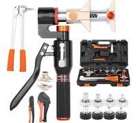 PEX Pipe Crimping Tool Set, Hydraulic Manual Sliding Camp & Expanding Pliers with 16-32mm Range, Multi-Layer Plumbing Pipes Fitting Connection Expansion Tool,for Water Heating Pipes