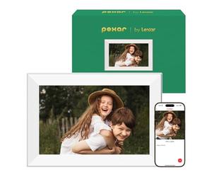 Pexar Terra 10.1 Inch Digital Picture Frame, Anti-Glare Screen for Extraordinary Clarity, Easy Share Photos or Videos via the Frameo App, The Good Choice for Gifting, Powered by Lexar