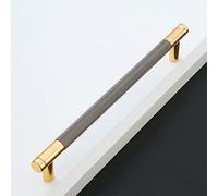 Pexintek 2 Pack Gold Modern Cabinet Handles 192mm Hole Centers Kitchen Bathroom bedrooms Study Furniture Door Vintage Pulls with Screws for Cupboards Drawer Wardrobe Dresser (Golden Grey)