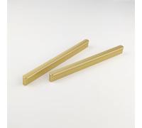 Pexintek 2 Pack Gold Modern Cabinet Handles 6.3 Inchs(160 mm) Hole Centers Kitchen Bathroom bedrooms Study Furniture Door Vintage Pulls with Screws for Cupboards Drawer Wardrobe Dresser (Golden)