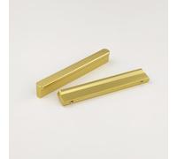 Pexintek 2 Pack Gold Modern Cabinet Handles 96mm(3.78 Inchs) Hole Centers Kitchen Bathroom bedrooms Study Furniture Door Vintage Pulls with Screws for Cupboards Drawer Wardrobe Dresser (Golden)