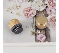 Pexintek 2 Pack Gold Modern Cabinet Handles Solid T Bar Knobs Kitchen Bathroom bedrooms Study Furniture Door Vintage Pulls with Screws for Cupboards Drawer Wardrobe Dresser (Golden Grey)