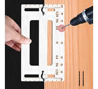 Pexintek Handle Knobs Drilling Template, Cabinet Hardware Stainless Steel Hole Finder Hole Opener for Cabinet Handles and Dresser Handles, Drawers Pull and Knobs Mounting Tool