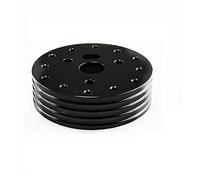 Pexorin 0.5" Hub 6 Hole Steering Wheel To Fit Grant APC 3 Hole Adapter Boss Kit Universal Car Spacer Steering Wheel Padding Higher Steering Wheel Hub(Black)