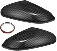 Pexorin 1 Pair Black Car Rearview Mirror Cover Trim, for 10th Gen, for Civic, Car Wing Mirror Cover(BLACK Carbon Fiber Black)