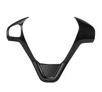 Pexorin 1pcs Car Refit Accessories, for Ford, for Focus, 3 MK3 / KUGA/For, for Fiesta, MK7/, for Ecosport, C-MAX Car Steering Wheel Covers Trim Sticker Steering Wheel Decal(BLACK B Type Carbon fiber)