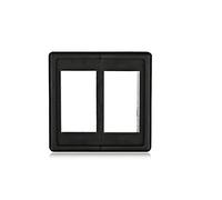 Pexorin 2 3 4 6 Way Rocker Switch Panel Housing Holder, for Car Boat Type Auto Parts Switches Housing Holder Marine Switch Panel(2)