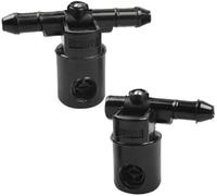 Pexorin 2 Pcs Front Rear Windshield Washer Premium Car Windshield Washer Jet Black Windscreen Washer Nozzle, for Vauxhall, Insignia Astra Tigra Zafira Windshield Washer Pump