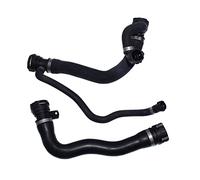 Pexorin 2 Pcs Upper Lower Coolant Radiator Water Pump Hose Pipe, for BMW, E60 E63 E64 545i 645Ci 2004 2005 17127519248 17127508011 Thermostat Hose