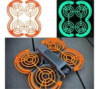 Pexorin 2 Propeller Guard Cover Protector, Protective Prop Bumper Ring, for DJI, Propellers Anti-Collision Frame Protection (Orange) Drone Propeller Guard(BLACK Fluorescent)