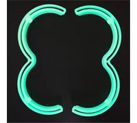 Pexorin 2 Propeller Guard Protector,Prop Bumper Anti-Collision Protective Cover, for DJI,Drone Ring Accessories (Luminous) Drone Propeller Guard(BLACK Luminous)