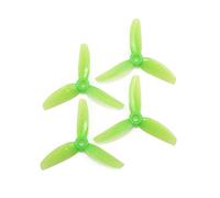 Pexorin 2Pairs DP3X4X3 3-blade 3Inch Poly Carbonate POPO CW CCW Propeller RC Racing Drone Spare Part FPV Model Drone Propeller Replacement(2Pairs Light Green)