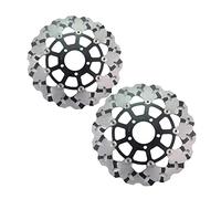 Pexorin 2PC Motorcycle Front Brake Disc Rotor, for Suzuki, GSX- R600 1997-2003 GSX- R750 1996-2003 GSX- R1000 2001-2002 TL1000 GSX1300R Hayabusa GSX1400 Motorcycle Brake Disc