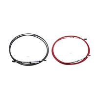Pexorin 2pcs Black Red Throttle Shift Remote Control Cable, for YAMAHA, Outboards 10 Feet 3 Meter Marine Cable