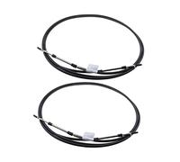 Pexorin 2pcs Black Throttle Shift Remote Control Box Cable, for YAMAHA, Outboard 17 FT Marine Cable