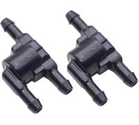 Pexorin 2Pcs Black Windscreen Washer Valve, 3 Way Car Windshield Washer Check Valve Connectors, 8532128020 Perfect, for VOLVO, Reliable Washer Jet Non Return Valve Windshield Washer Pump
