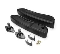 Pexorin 2pcs Car Adjustable Armrests Arm Seat Handle Engineering Seat Hand Rail Pair Comfortable Rest PU Foam Black Truck Car Armrest Box
