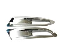 Pexorin 2PCS, for Mazda, for 3 Axela 2017 2018, ABS Chrome Rear Reflector Fog Light Lamp Cover Trim Bezel Frame Styling Garnish Fog Light Cover