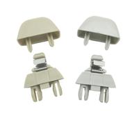 Pexorin 2pcs Inner Sun Visor Hook Clips 2004-2016, for, for A6 C6, for VW, for Passat, for POLO, for Skoda, 4F0857561 4F0 857 561 Gray Universal Car Sunshield Clip(Grey)