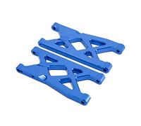 Pexorin 2Pcs Metal Rear Suspension Arms Set, for Arrma 1/10, for SENTON, for VORTEKS, for Typhon, for Big Rock, for Granite RC Car Upgrade Parts Rc Car Suspension Arm Link(Blue)