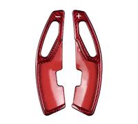 Pexorin 2X Car Steering Wheel Shift Paddle Real Carbon Fiber Shifter Extension, for Lexus, is NX RX GS Series Car Paddle Shifters(Red)