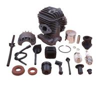 Pexorin 34mm Cylinder Piston Kit,for Chinese 2500 25cc Fuel Oil Filter Hose Pipe Buffer Cap Seal Small Chainsaw Chainsaw Crankshaft Bearing Kit