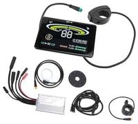 Pexorin 36V 48V 15A Motor Speed Controller with H100 Display Panel Thumbs Throttle Pedal Assist Sensor, for Electric Scooter scooter controller meter kit