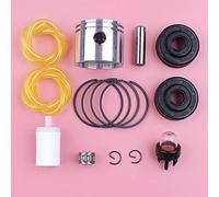 Pexorin 41.1mm Piston Pin Rings Circlip Kit, for Partner 350 351 370, Fuel Filter Line Primer Bulb Oil Seal Bearing Chainsaw Replace Part Chainsaw Crankshaft Bearing Kit