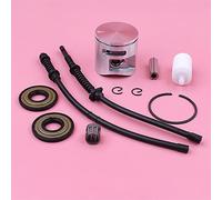 Pexorin 44mm Piston Kit, for Husqvarna 450 450E, Oil Seal Fuel Filter Return Line Hose Bearing Chainsaw Replacement Spare Part Chainsaw Crankshaft Bearing Kit