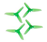 Pexorin 4pcs Drone Three Leaves Propellers Propeller Quick Release Blade Props Noise Reduction Accessoires, for DJI, FPV Combo Drone Propeller Replacement(2pairs Color green)
