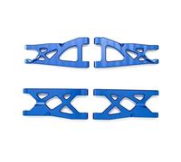 Pexorin 4Pcs Metal Front & Rear Suspension Arms Set, for Arrma 1/10, for SENTON, for VORTEKS, for Typhon, for Big Rock, for Granite RC Car Parts Rc Car Suspension Arm Link(Blue)