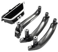 Pexorin 51417250307, for, X3 X4 F25 F26 2010-2016 LHD RHD Car Front Left Door Inner Handle Pull Trim Door Interior Panel Handle Interior Door Handle(Black Lhd Carbonfiber Set)
