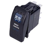 Pexorin 5pin Car Boat Truck Lighted Toggle Switch, for 12v ON OFF Waterproof Toggle Rocker Switch 12v Car Boat Switch Marine Switch Panel(5)