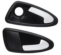 Pexorin 6J1837113A 6J1837114A, for Seat, for Ibiza 6J 2010 2010 2011 2012-2022 Front Left Right Car Interior Side Inner Door Handle Interior Door Handle(Black Pair)