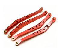 Pexorin Aluminum Alloy Upper Lower Suspension Shift Link Rod Linkage 1/10 RC Crawler, for Axial, for Wraith 90018 Rc Car Suspension Arm Link(Upper Red)