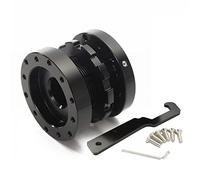 Pexorin Aluminum Steering Wheel Boss Kit 40mm-70mm Adjustable Hub Spacer Universal Car Black Steering Wheel Hub