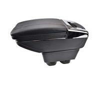 Pexorin Arm Rest, for NISSAN, Versa Tiida Latio 2007-2011 Center Centre Console Storage Box Armrest Rotatable 2008 2009 2010 Car Armrest Box(Black thread)