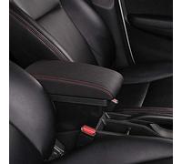 Pexorin Armrest Box +3USB Central Store Content With Cup Holder Products Interior Car-styling Accessory 2011-2016, for Kia, Rio/rio 3 Car Armrest Box(Black Red)