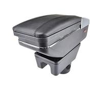 Pexorin Armrest, for Mitsubishi, Mirage Attrage 2014-2018 Arm Rest Rotatable Storage Box Decoration Car Styling 2015 Car Armrest Box(Black thread)