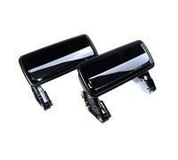 Pexorin Black Chrome Outside Door Handle Front Rear Left Right, for Volvo, 142 144 145 164 240 242 244 245 260 262 265 1202431,1202430 Car Interior Door Handle(Black Left Right)