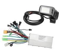 Pexorin Brushless Motor Controller 3 Mode Sine Motor Speed Regulator with Display ABS, for DIY Electric Bikes scooter controller meter kit