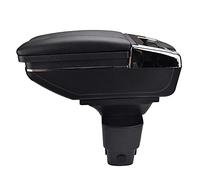 Pexorin Car Arm Rest Rotatable Center Centre Console Storage Box, for NISSAN, NV200 Evalia, for Chevrolet, City Express2010-2017 Car Armrest Box(Black thread)