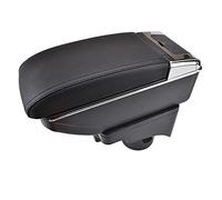 Pexorin Car Arm Rest Support Storage Box Tray Center Console Armrest, for VW, for Golf 6 Mk6 2008-2013, for Jetta Mk5 06-2011, for vento, 2009 2010 Car Armrest Box(Black thread)