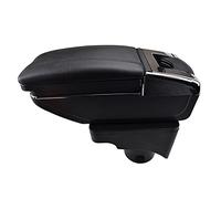 Pexorin Car Armrest Center Centre Console Storage Box Arm Rest Rotatable, for VW, for Golf Mk6 2008-2014, for vento, for Jetta Mk5 2006-2011 Car Armrest Box(Black thread)