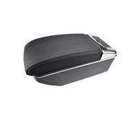 Pexorin Car Armrest Dual Arm Rest Cup Holder Car Armrest Rest Center Console Storage Box Leather, for Mazda, 2 Demio 2008-2013 2009 2010 2011 2012 Car Armrest Box(Black Thread)