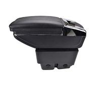 Pexorin Car Armrest Rest Center Console Storage Box Cup Holder Rotatable Arm Rest Armrest, for ford, for Fiesta, 2009-2017 2010 2011 2012 2013 2014 2015 2016 Car Armrest Box(Black Thread)