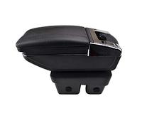 Pexorin Car Armrest Rest Center Console Storage Box Cup Holder Rotatable Armrest, for VW, for Golf Mk7 7 2013-2017 2014 2015 2016 Car Armrest Box(Black Thread)
